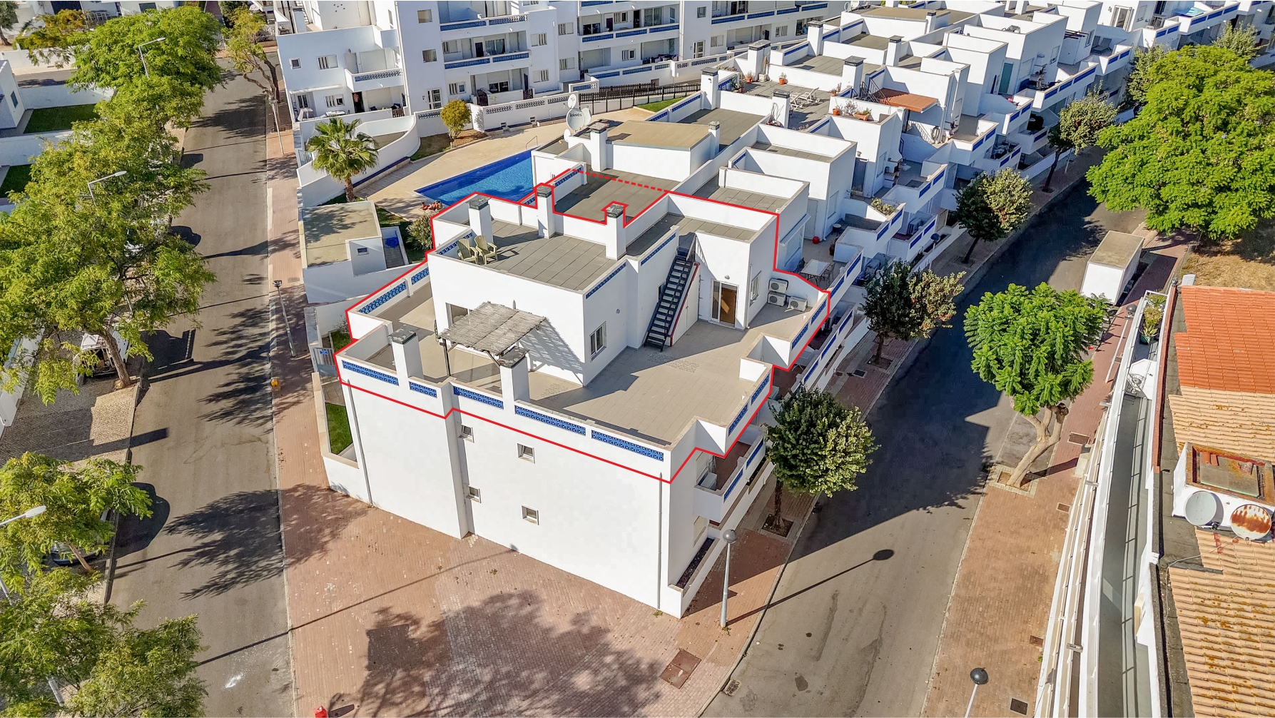 T2 - terraço e piscina